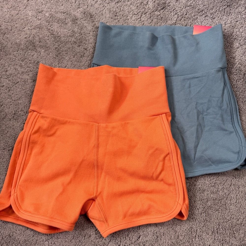 NEW DSG 3" Seamless Ultra High Rise Shorts 2 Pair Womens Large